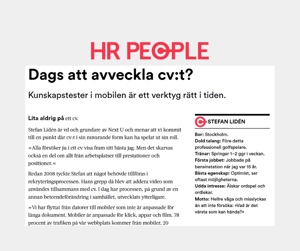 PRESS dags att avveckla cv